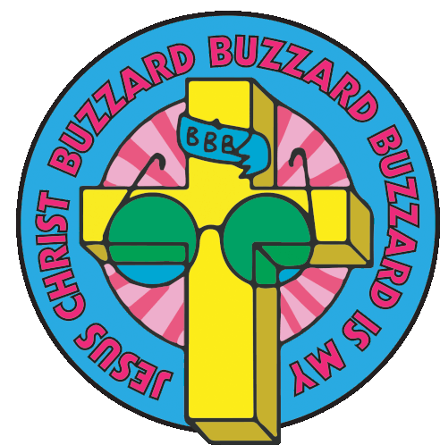 Jesus Christ Buzzard Buzzard Buzzard Sticker - Jesus Christ Buzzard Buzzard Buzzard Jlimjc Stickers