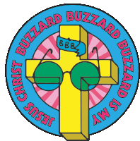Jesus Christ Buzzard Buzzard Buzzard Sticker - Jesus Christ Buzzard Buzzard Buzzard Jlimjc Stickers