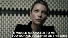 it would mean a lot to me if you worked together on this chloe decker lauren german detective chloe decker