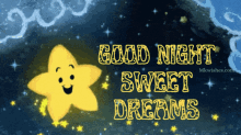 good night have a nice dream sweet dreams star cloud