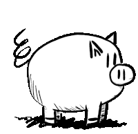 Piggy Cute Sticker - Piggy Cute Animal Stickers