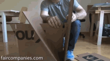 Diy Cardboard Furniture... GIF - Furniture GIFs