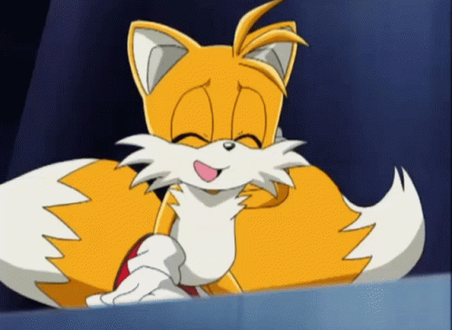 Sonic X Tails Happy Tails GIF – Sonic X Tails Happy Tails Wagging Tails ...