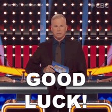 Good Luck Gerry Dee GIF - Good Luck Gerry Dee Family Feud Canada GIFs