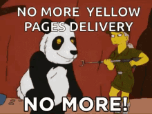 No More Simpsons GIF - No More Simpsons Panda GIFs