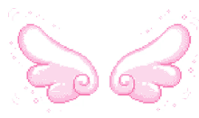 angel wings pink