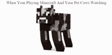 yeet when your playing minecraft your pet cows watching cow