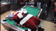 santa claus pool table billiards trick shot