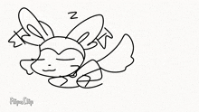 Slyeon Sleeping GIF - Slyeon Sleeping Pokemon GIFs