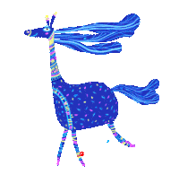 Horse Blue Sticker