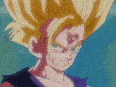 a close up of a cartoon character with lightning coming out of his face