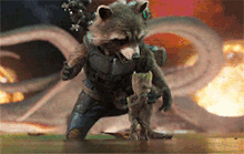 Rocket Raccoon Baby Groot GIF - Rocket Raccoon Baby Groot Guardians Of The Galaxy GIFs