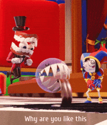 Why Are You Like This The Amazing Digital Circus GIF - Why Are You Like This The Amazing Digital Circus GIFs