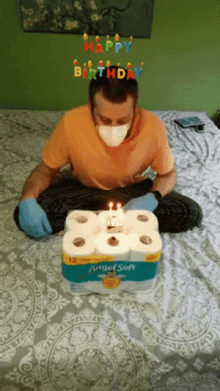 Happy Birthday Quarantine GIF - Happy Birthday Quarantine Blow Candles GIFs