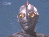 a person is flying through the air with a beam of light coming out of their chest .