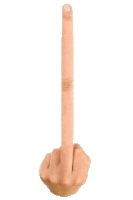 a hand with a long index finger pointing upwards