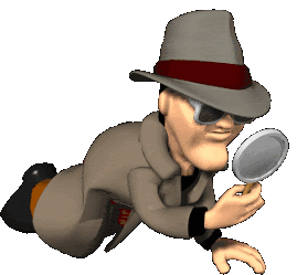 Detective Investigating Sticker - Detective Investigating Looking Around Stickers