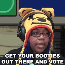 Get Your Booties Out There And Vote Aychristenegames GIF - Get Your Booties Out There And Vote Aychristenegames Election GIFs