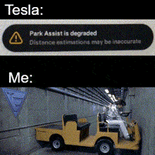Austin Powers Parking Tesla Park Assist Is Degraded Gif GIF