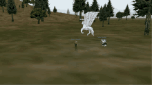 a computer screen shows a winged pegasus and a person named ivory