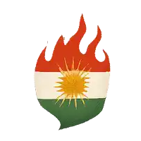 a drawing of a flag with a sun in the middle