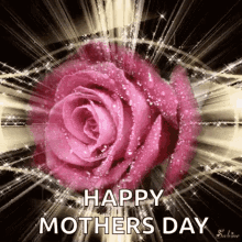 happy mothers day flowers sparkles