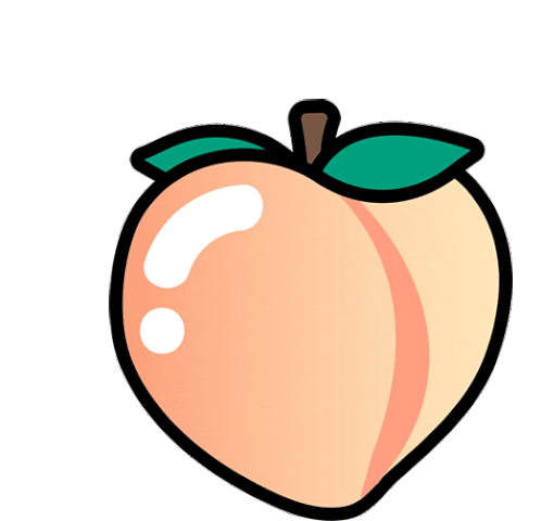 Peach Sticker - Peach Stickers