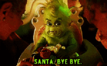 Baby Grinch GIF - The Grinch Santa Bye GIFs
