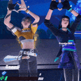 a screenshot of a video game with beau-5 and marcy3