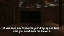 Gtagif Gta One Liners GIF - Gtagif Gta One Liners If You Need Any Firepower Just Drop By And Take What You Need From The Lockers GIFs