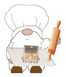 gnome baker baking