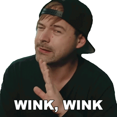 Wink Wink Jared Dines Sticker - Wink Wink Jared Dines Winking Stickers