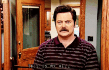 Ron Swanson This Is My Hell GIF