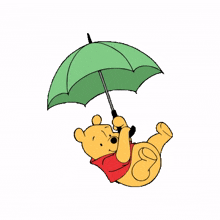 umbrella flying winnie the pooh pooh