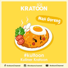 Kratoon Nasi Goreng GIF - Nasi Goreng Jajanan Makanan Indonesia GIFs