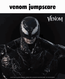 Venom Jumpscare GIF - Venom Jumpscare Marvel GIFs