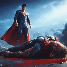 Superman Destroyed Thor Dc Universe GIF - Superman Destroyed Thor Superman Dc Universe GIFs
