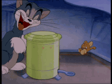 Tom And Jerry Trash Can GIF