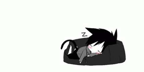 sleepy anime chibi