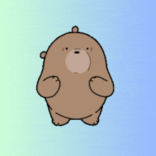 a cartoon bear with a question mark behind it