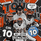 Tennessee Titans (10) Vs. Cincinnati Bengals (10) Second Quarter GIF - Nfl National Football League Football League GIFs