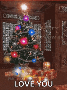 Merry Christmas Christmas Tree GIF - Merry Christmas Christmas Tree Shining GIFs