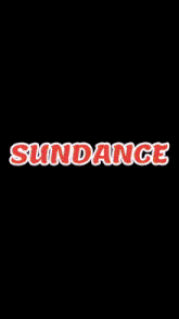 a fire ring with the word sundance in red letters