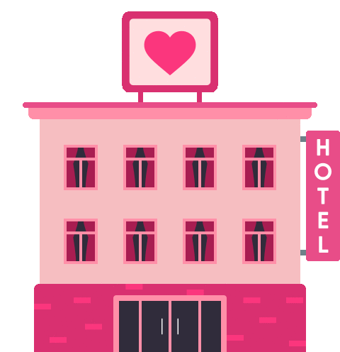 Love Hotel Travel Sticker - Love Hotel Travel Joypixels Stickers