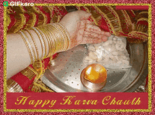 Happy Karva Chauth Gifkaro GIF - Happy Karva Chauth Gifkaro Celebrate Karva Chauth GIFs