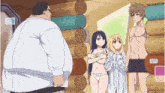 a group of anime characters are standing next to each other