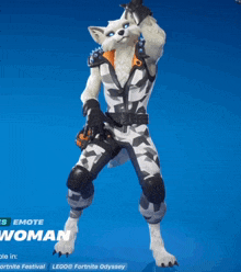 a screenshot of a video game character called the arctic woman