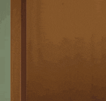 a girl in a pink hoodie is peeking out of a doorway