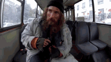Gayest Jacket Fire GIF - Gayest Jacket Fire On Bus GIFs