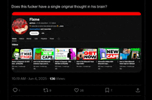 a screenshot of fbxme 's twitter page with a question mark
